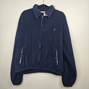 Polo Ralph Lauren Fleece Sherpa Harrington Jacket vintage size xl